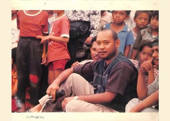 Foto mendiang wartawan Fuad Muhammad Syafruddin atau Udin.